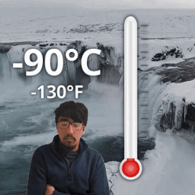 Man Standing by Thermometer 81 Degrees