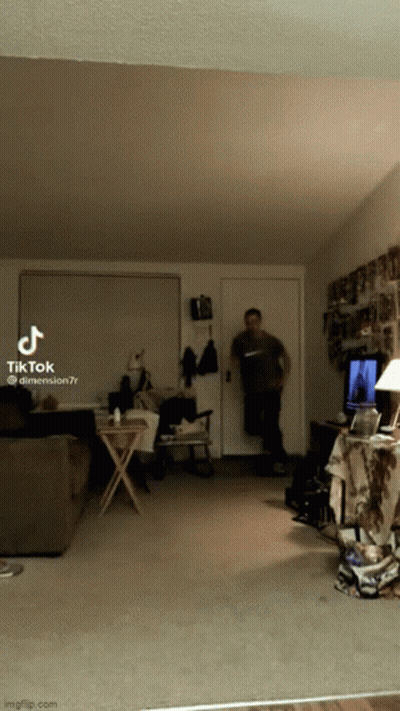 Man Standing In Doorway TikTok GIF