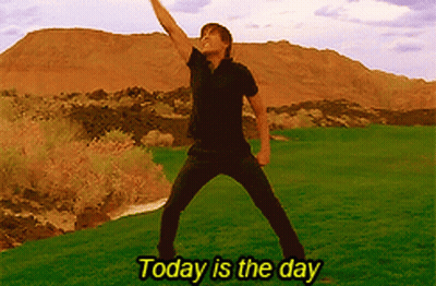 Man Standing In Field Today Is The Day GIF
