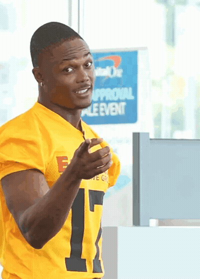 Man Standing In Front Of Approval Ple Event Sign GIF