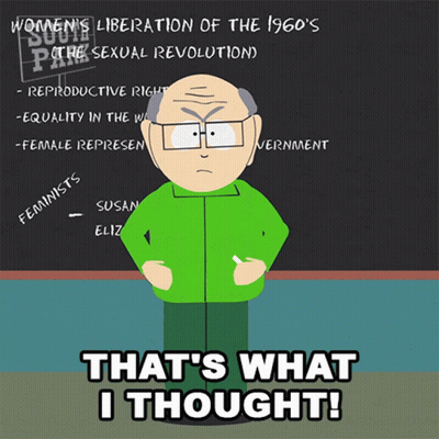 Man Standing In Front Of Blackboard Saying What I Thought GIF