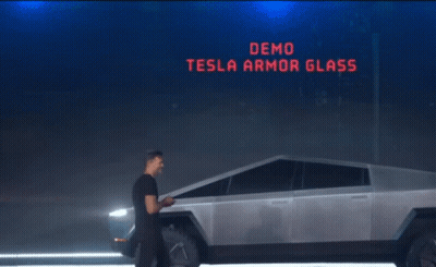 Man Standing In Front Of Car With Broken Window GIF