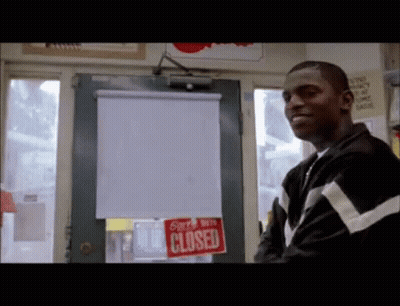 Man Standing In Front Of Closed Store Door GIF