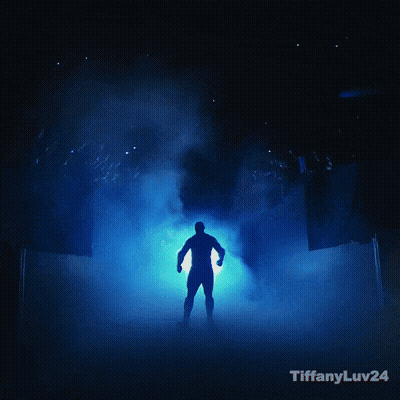 Man Standing In Front Of Crowd With Tiffanyluv24 GIF