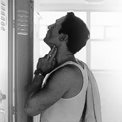 Man Standing In Front Of Door GIF