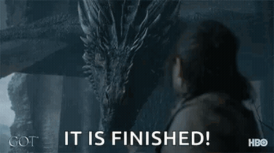 Man Standing In Front Of Fire Saying It Is Finished GIF