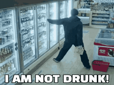 Man Standing In Front Of Fridge Saying I Am Not Drunk GIF