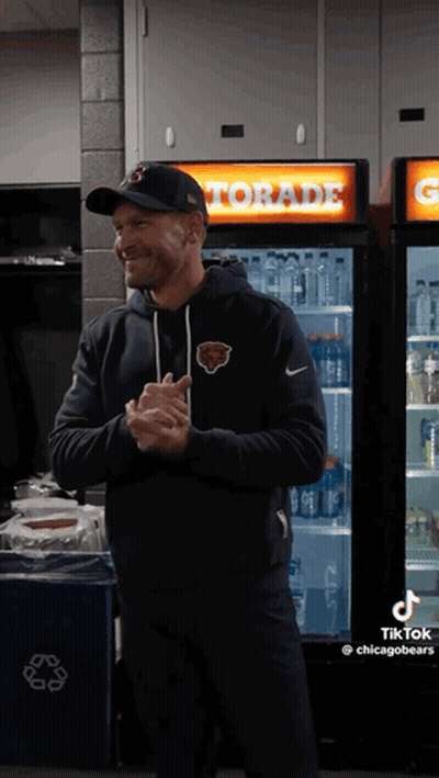 Man Standing In Front Of Gatorade Refrigerator GIF