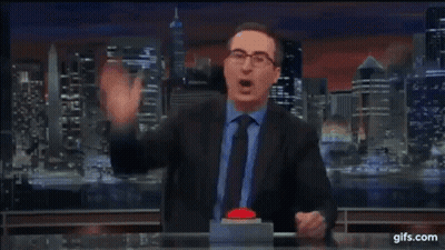Man Standing In Front Of Last Week Tonight Podium GIF