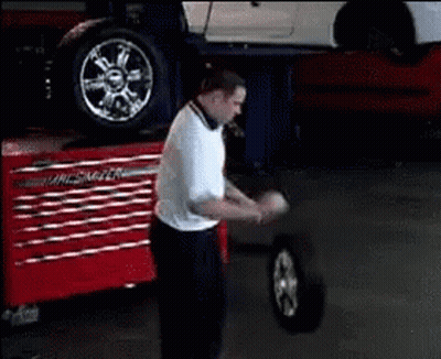 Man Standing In Front Of Mac Toolbox GIF