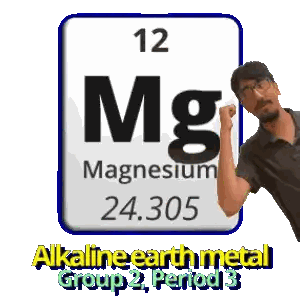 Man Standing In Front Of Magnesium Sign Sticker