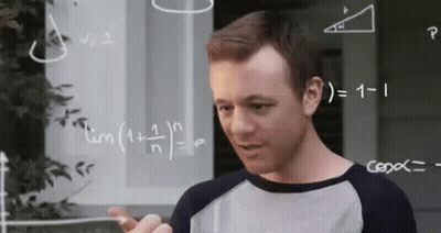 Man Standing In Front Of Math Whiteboard GIF