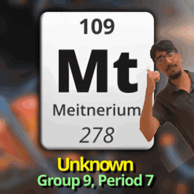 Man Standing In Front Of Meitnerium Sign GIF