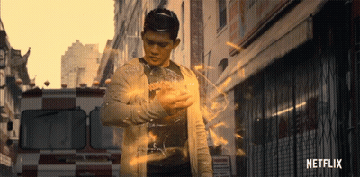 Man Standing In Front Of Netflix Building GIF
