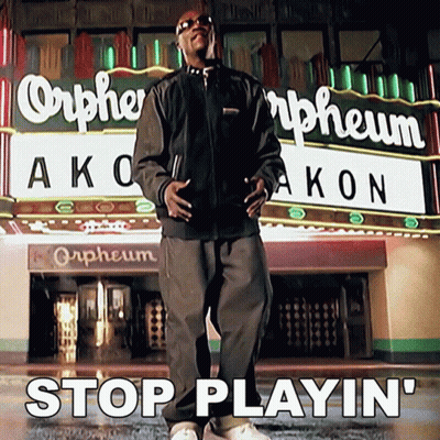 Man Standing In Front Of Orpheum Theater GIF