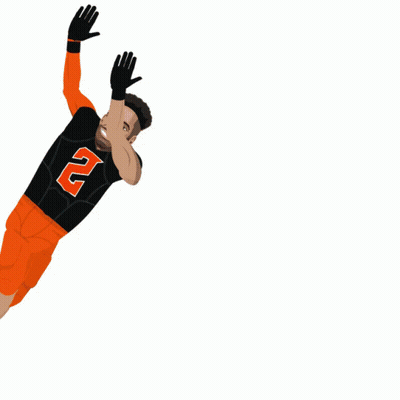 Man Standing In Front Of Osu Wall GIF