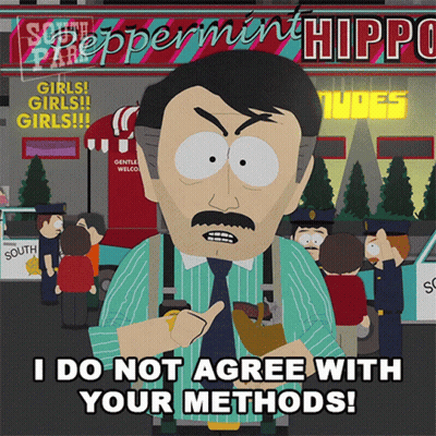 Man Standing In Front Of Peppermint Hippo GIF