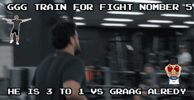 Man Standing In Front Of Sign Saying He Is 3 To 1 Vs Grag Alredy GIF