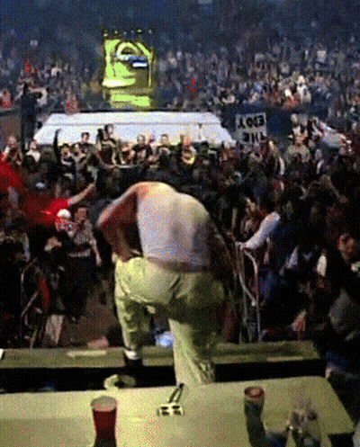 Man Standing In Front Of Start The Lev Poster GIF