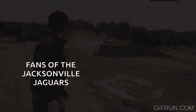 Man Standing In Front Of Tank Says Fans Of The Jacksonville Jaguars GIF