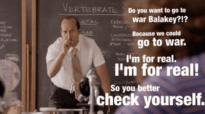 Man Standing In Front Of Vertebrate Chalkboard GIF