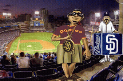 Man Standing In Front Of Zaxby's Sign GIF