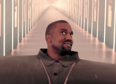 Man Standing In Hallway With Left Arrow GIF