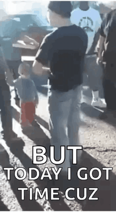 Man Standing Next To Baby GIF