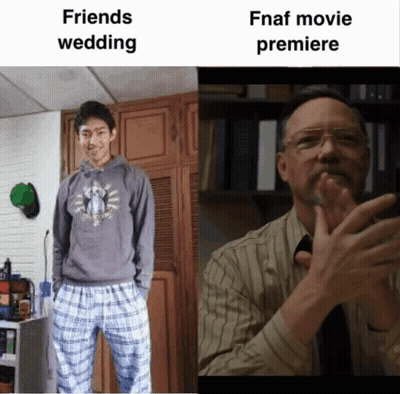 Man Standing Next To Clapping Man GIF