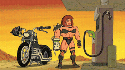 Man Standing Next To Motorcycle GIF