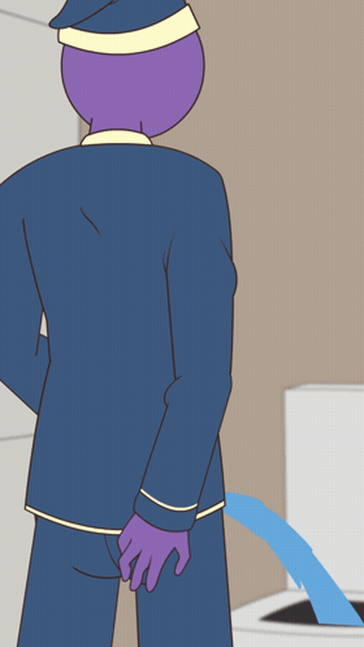 Man Standing Next To Toilet GIF