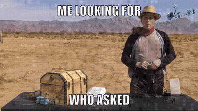 Man Standing Next To Trunk Saying Me Looking For Who Asked GIF