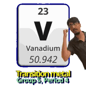 Man Standing Next To Vanadium Sign Sticker