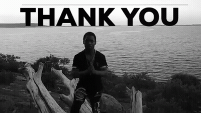Man Standing Next To Water Thank You GIF