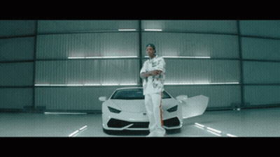 Man Standing Next To White Sports Car GIF