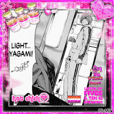 Man Standing Next To Woman Light Yagami GIF