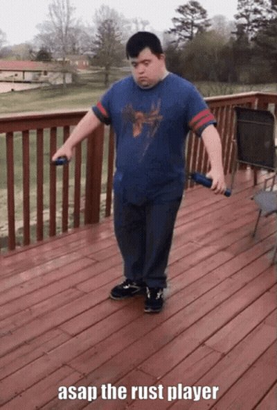 Man Standing On Deck Saying ASAP The Rust Player GIF