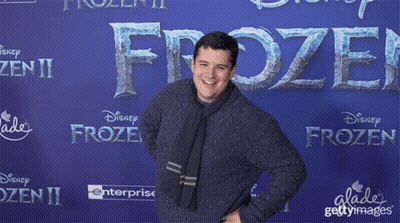 Man Standing On Frozen Carpet GIF