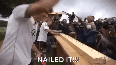 Man Standing On Nail Board GIF