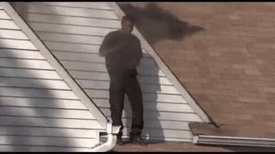Man Standing On Roof GIF