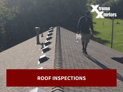 Man Standing On Roof Roof Inspection Ad GIF