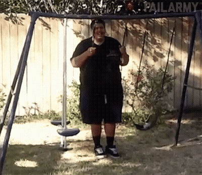 Man Standing On Swing Set Pailarmy GIF