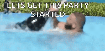 Man Standing On Wall With Fire GIF