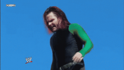 Man Standing On WWE Sign GIF