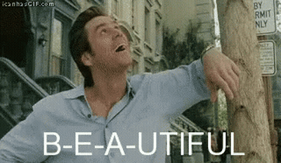 Man Standing With Beautiful Text GIF