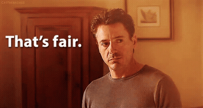 Man Standing With That's Fair Screen GIF