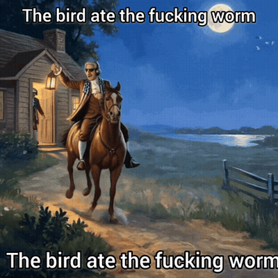 Man Statue Inside Dunkin' Barrel GIF