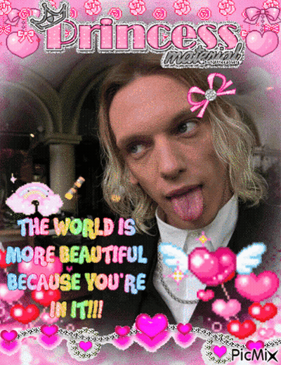 Man Sticking Tongue Out Saying World Is More Beautiful Because You're In It GIF