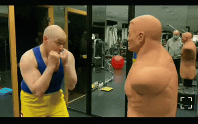 Man Sticking Tongue Out With Light Switch GIF