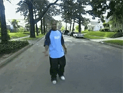Man Street Disappearing Act At Park GIF